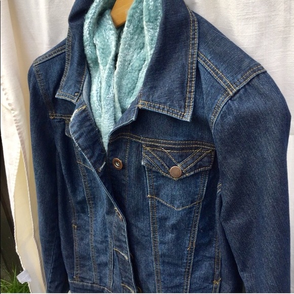 Christopher&Banks blue denim jean jacket - Picture 2 of 9